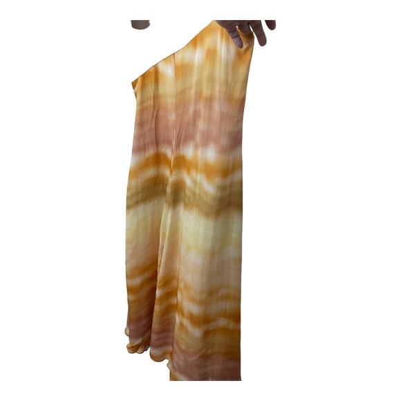 Cult Gaia Domino Printed Midi Coverup Beach Dress Split Front Dusty Dye Size M - Picture 5 of 14